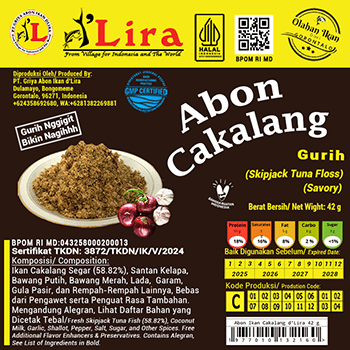 Abon Ikan Cakalang d'Lira 50 g